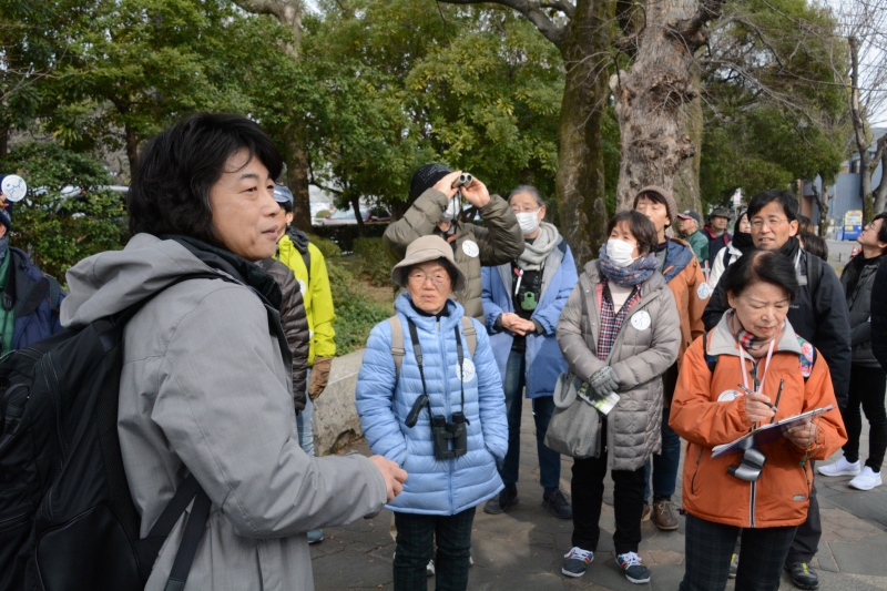 元茨木川緑地で野鳥観察会が開催されました。